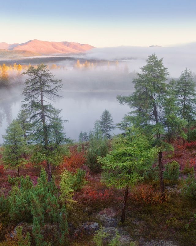 озеро, колыма, озероджекалондона Ранняя осень на Колыме фото превью