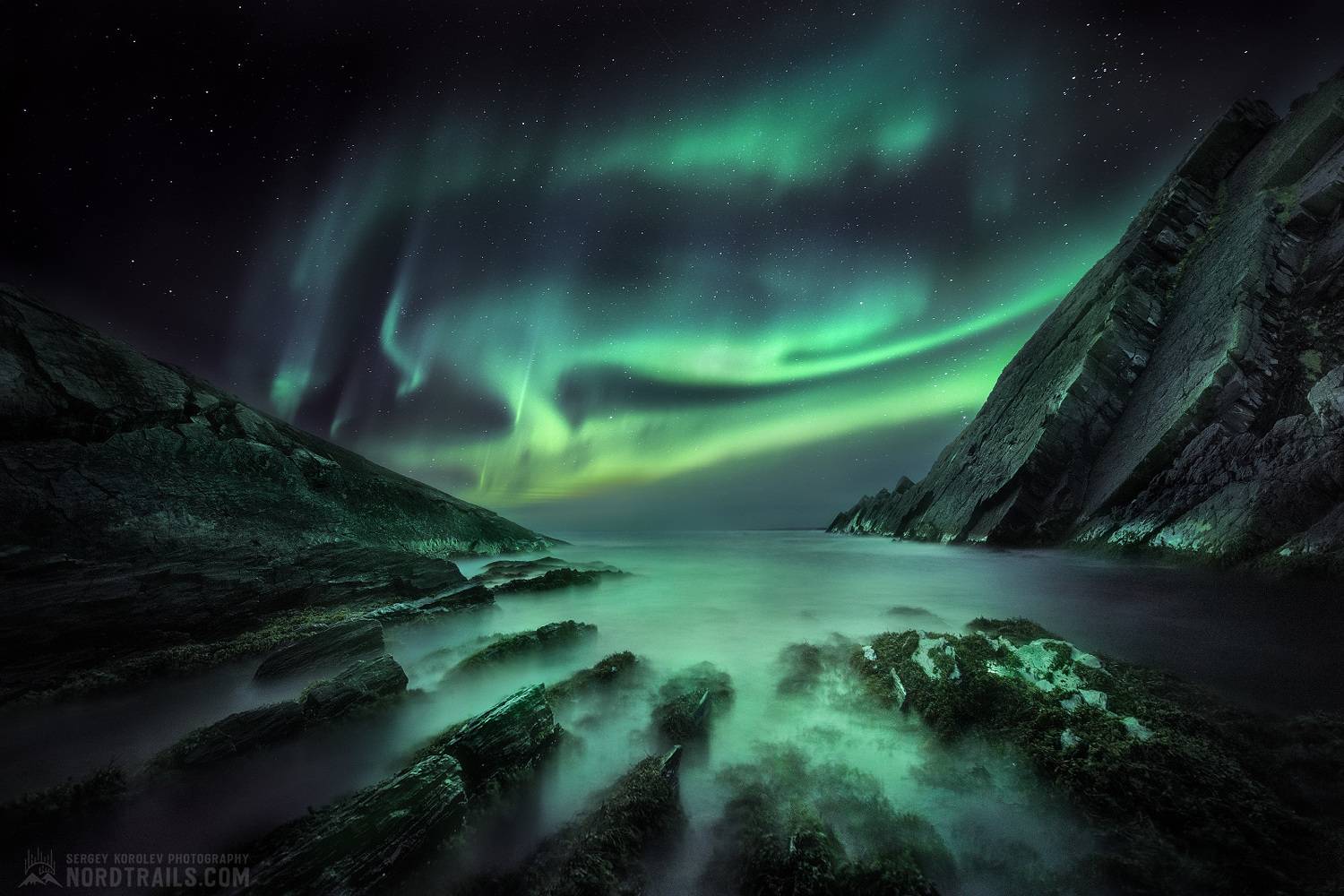 кольский, кольский полуостров, северное сияние, полярное сияние, север, рыбачий, полуостров рыбачий, аврора, aurora, auroraborealis, Сергей Королев