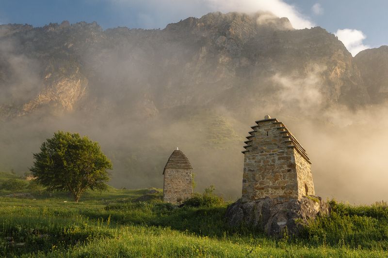 кавказ, ингушетия Утром в Ингушетии фото превью