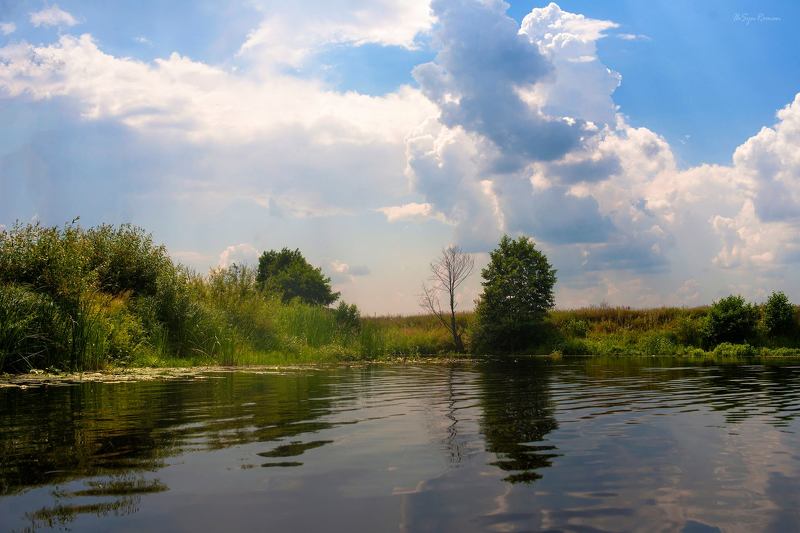 лето, река, берег,пейзаж ,лодка Пейзаж как состояние души ... фото превью