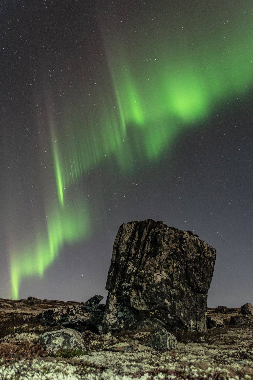 Ночь, Севергное сияние, сейд, Sergey Kaverin