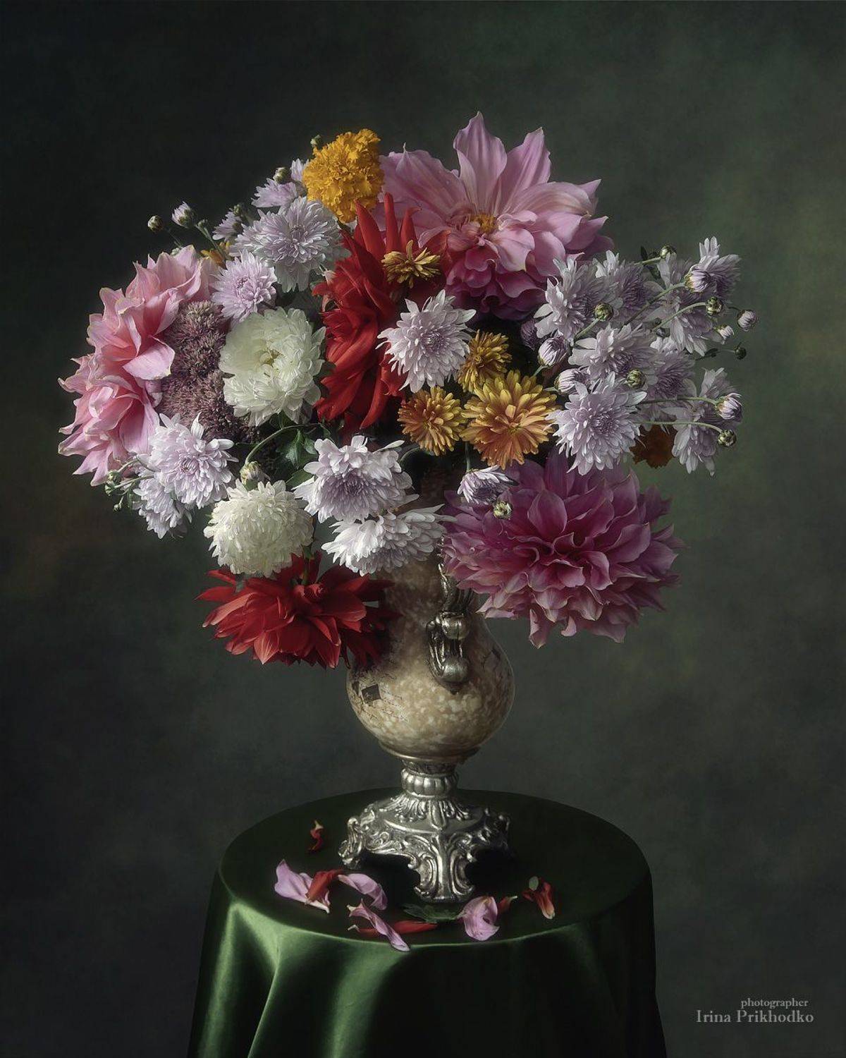 натюрморт, букет, цветы, садовые, осенние, фотокартина, Ирина Приходько