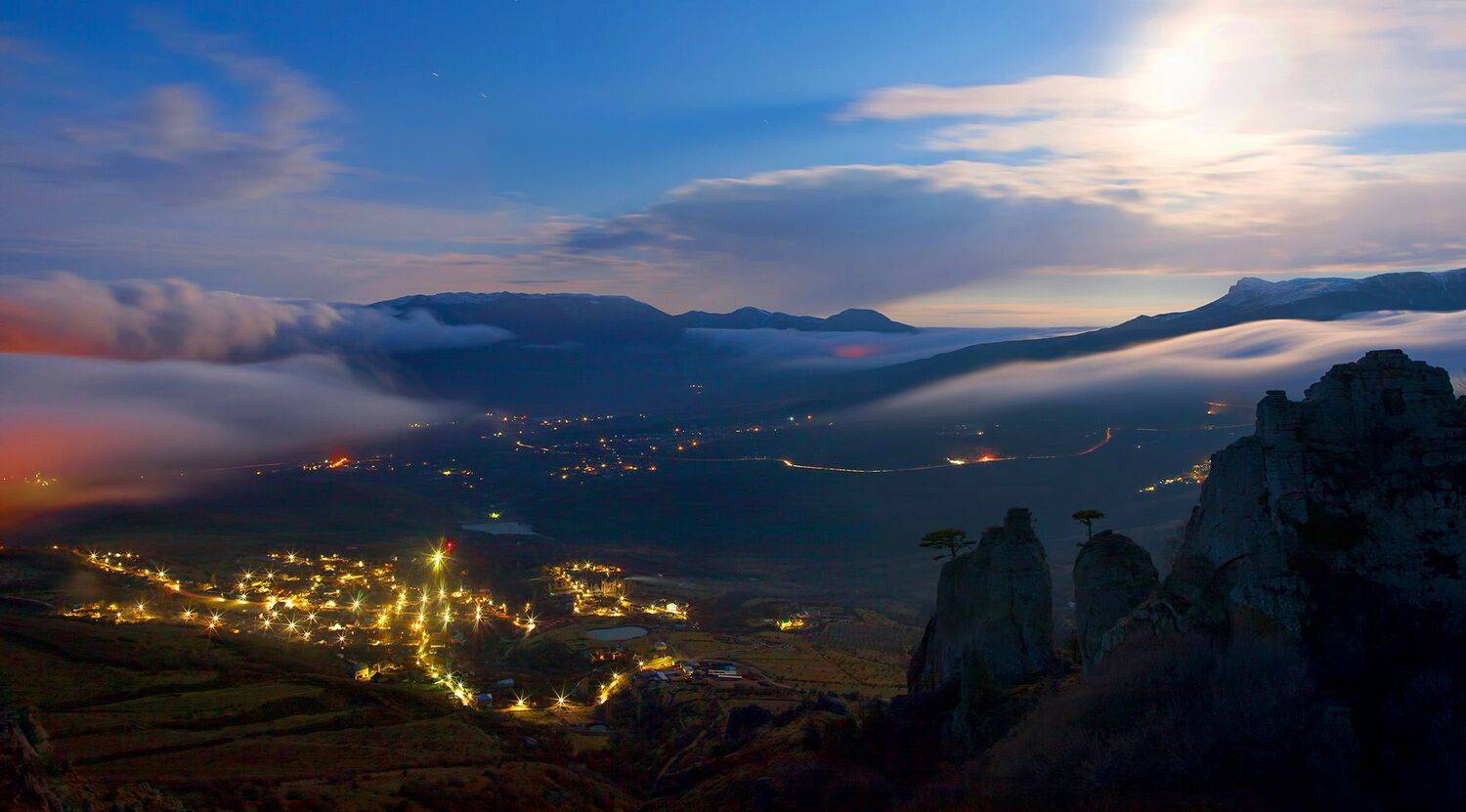 демерджи, алушта, чатыр-даг, кастель, черное море, пейзажи крыма, осень в крыму, долина привидений, Serge Titov