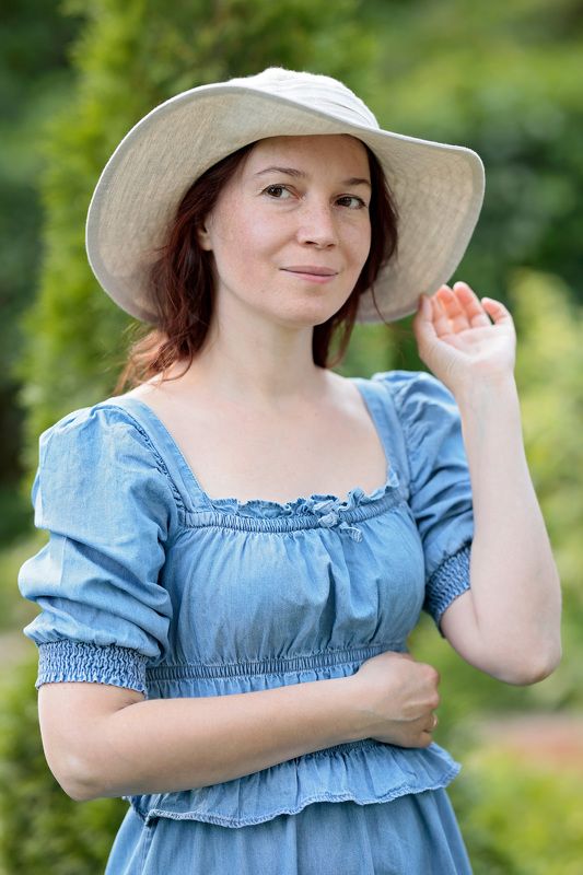 портрет, природа Осенний портрет фото превью