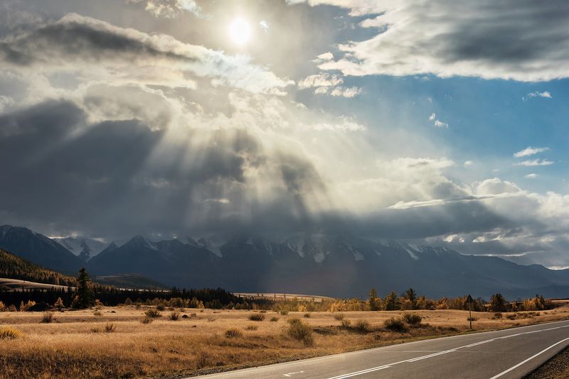 алтай, горный алтай, чуйский тракт, курай, дорога Алтай, дорожные зарисовки, часть 1 фото превью