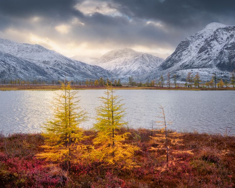 озеро, колыма, озероджекалондона Непогодится на Пурге фото превью