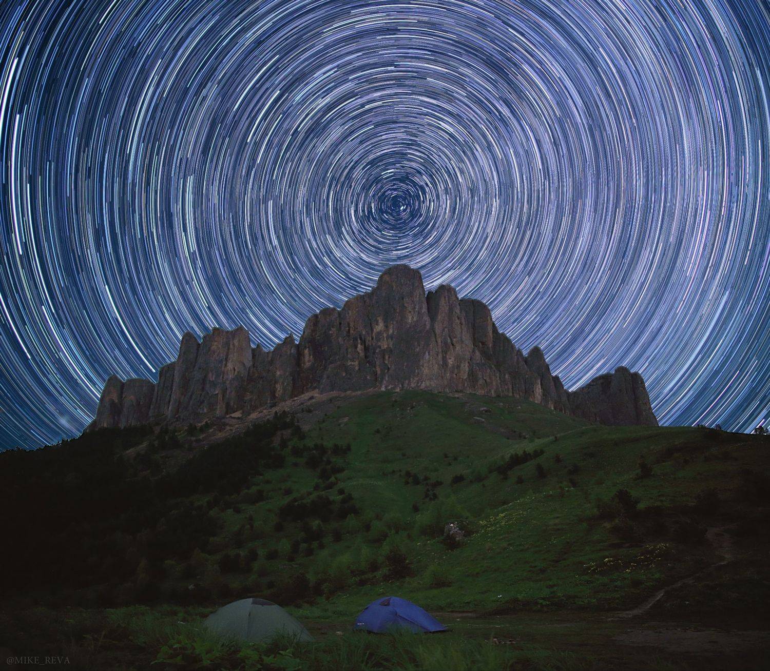 ночь большой тхач ночной пейзаж астрофотография звезды созвездия треки, Михаил Рева