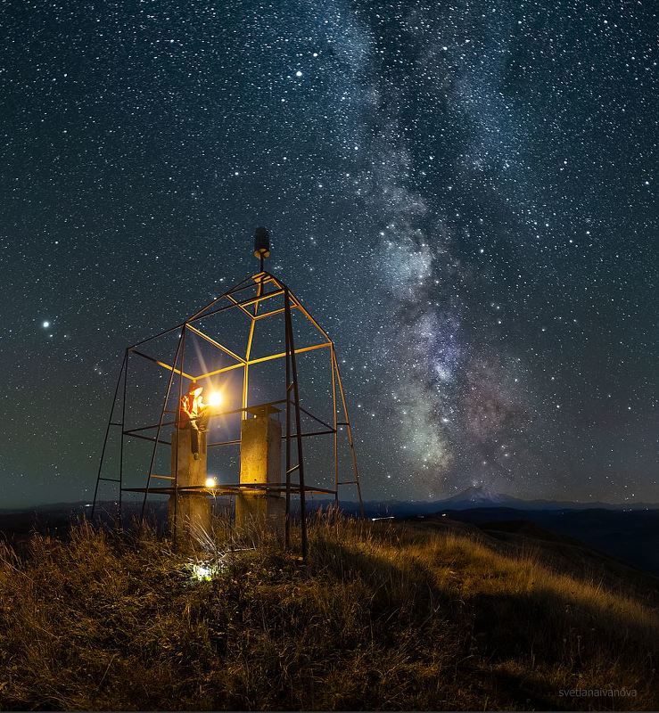 шаджатмаз, ночь, млечныйпуть, звезды, кмв, кавказ, ессентуки Ночной разговор... фото превью