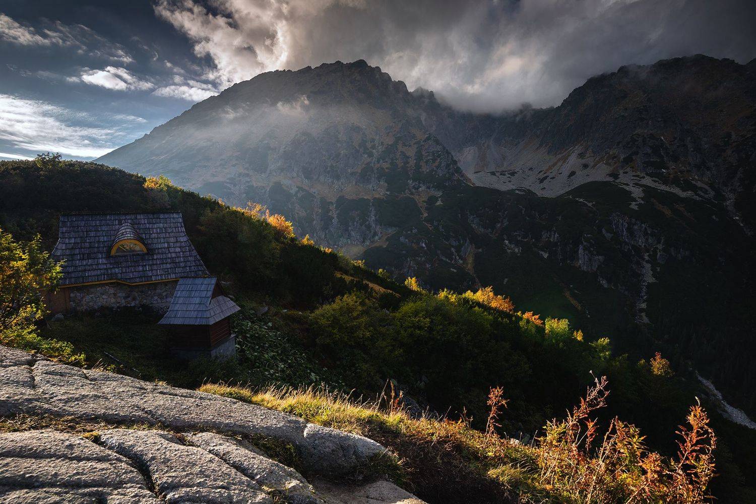 mountains, autumn, poland, sunset, Michał Kasperczyk
