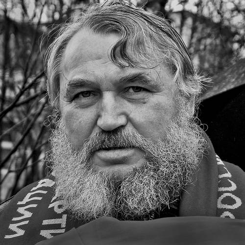 На митинге. 2013