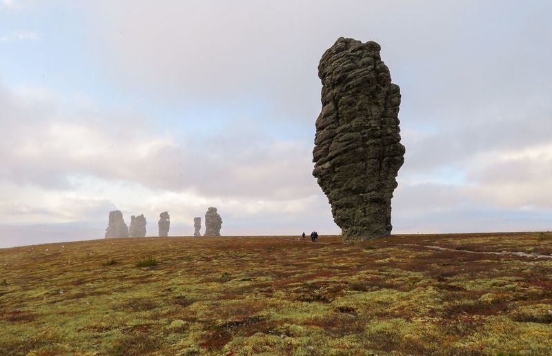 Маньпупунер, пейзаж, тундра, осень, северный Урал, туман Маньпупунер фото превью