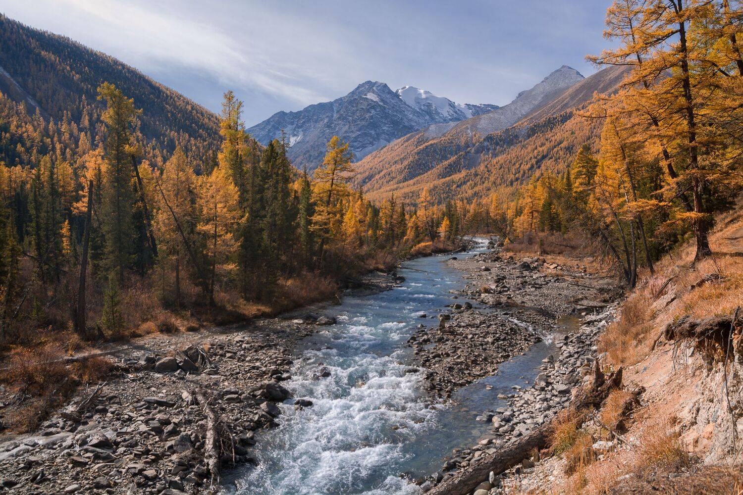 россия, горный алтай, река мажой, осень, Андрей Поляков