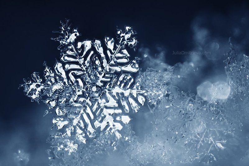 Melting snowflake фото превью