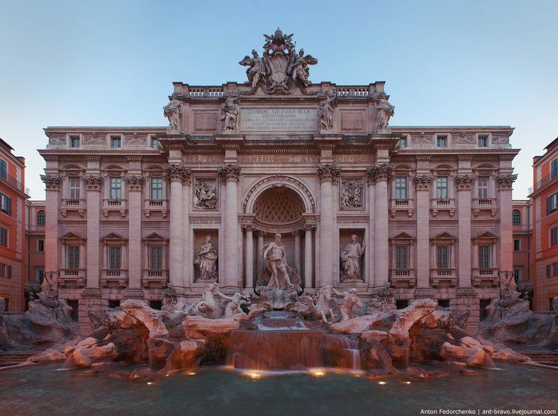 cityscape, italy, rome, италия, рим, фонтан Фонтан Треви II фото превью