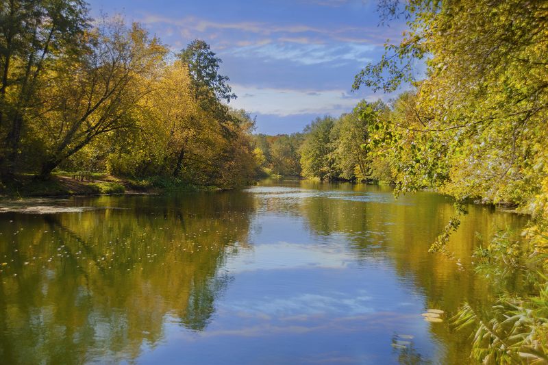 осень, река, берег, пейзаж Пейзаж как состояние души ... фото превью