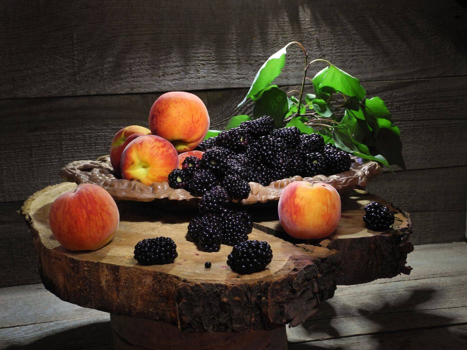 персики ежевика ягоды фрукты дача сад витамины, Сергей Фунтовой