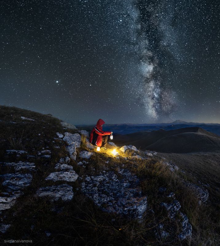 шаджатмаз, ночь, млечныйпуть, звезды, кмв, кавказ, ессентуки Наедине со Вселенной фото превью