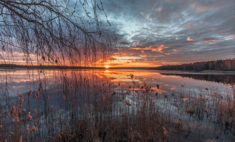 Весенний рассвет фото превью