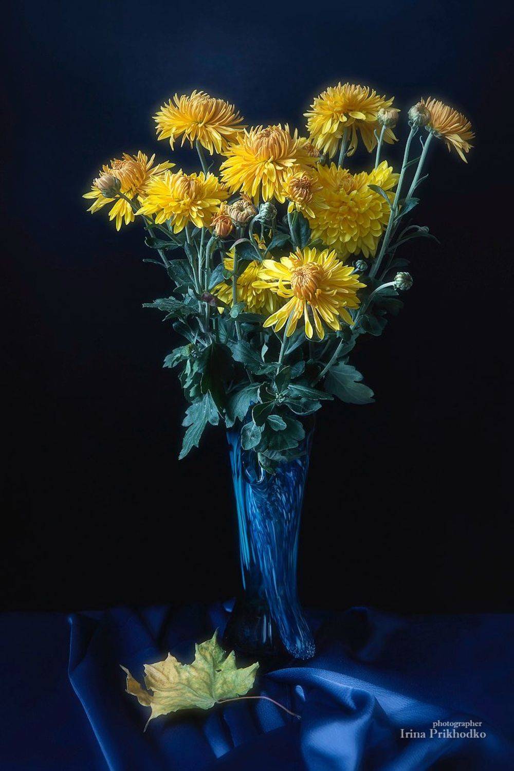 натюрморт, цветы, букеты, садовые, хризантемы, осень, настроение, Ирина Приходько