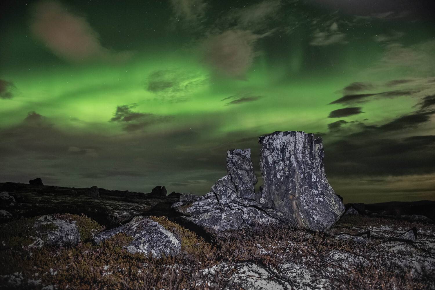 Пейзаж, ночь, Северное сияние, Sergey Kaverin