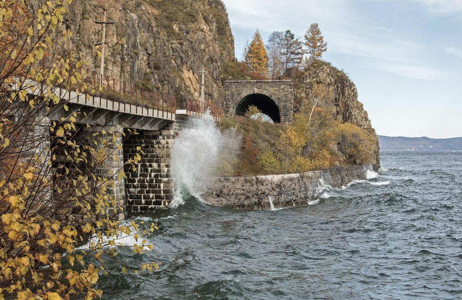 байкал, осень на байкале, кбжд, тоннель№3, Андрей Таничев