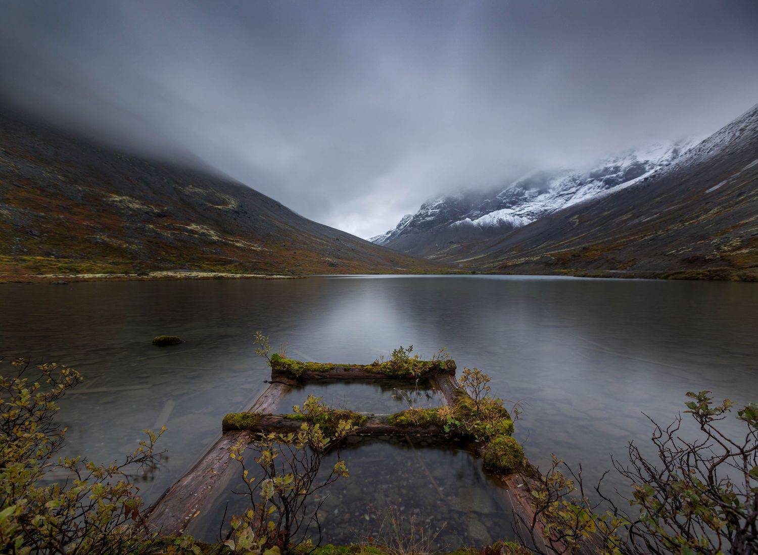 хибины, кольский, осень, монохром, Павел Ващенков