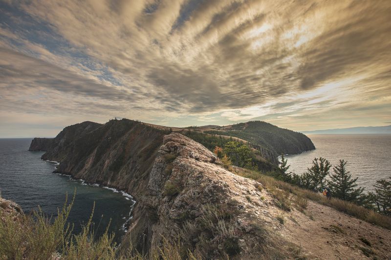 baikal, russia, clouds, sky, cloudy, khoboy Clouds over Cape Khoboy, Olkhon Island фото превью