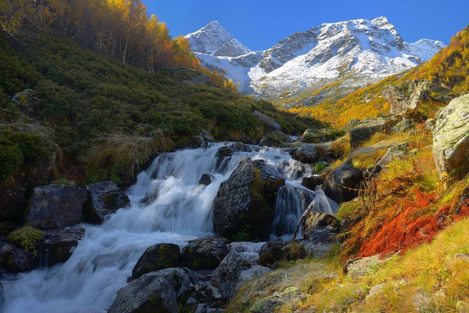 горы осень река дукка, Александр Жарников