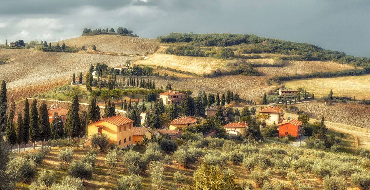 tuscany, italy, monticchiello, тоскана, осень, Андрей Чабров