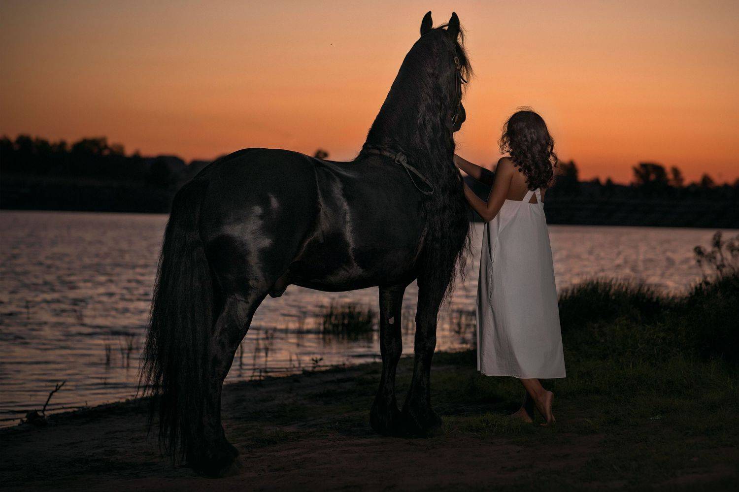 фриз портрет рассвет природа озеро, Ольга Емельянова