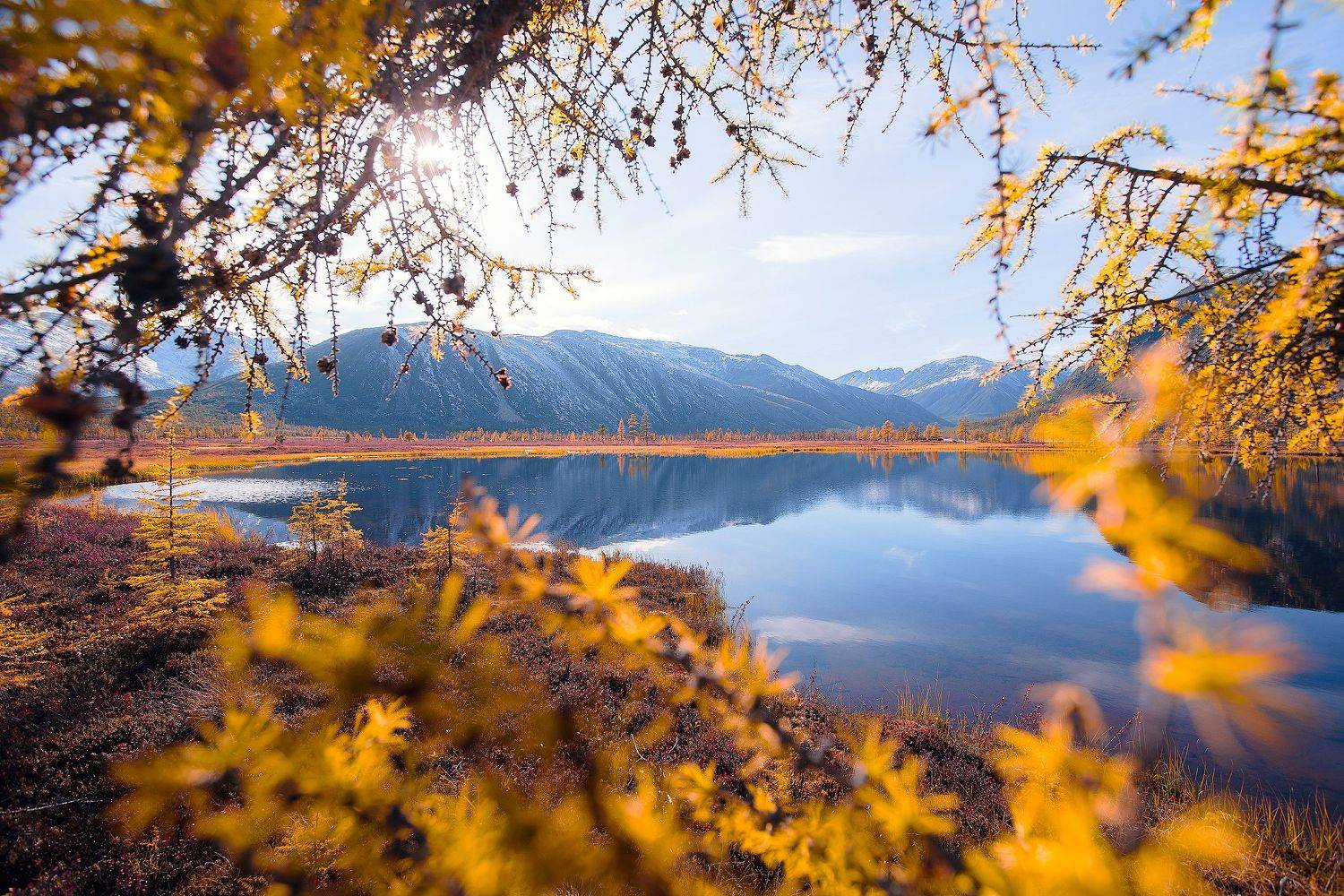 Осень, Магадан, озеро Джека Лондона, Владимир Кочкин