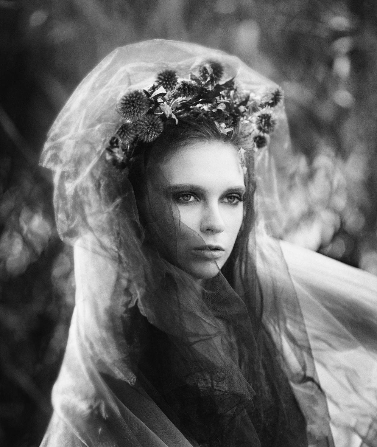 панночка, туман, река, мистика, арт, страшная красавица, Оксана Ведмеденко