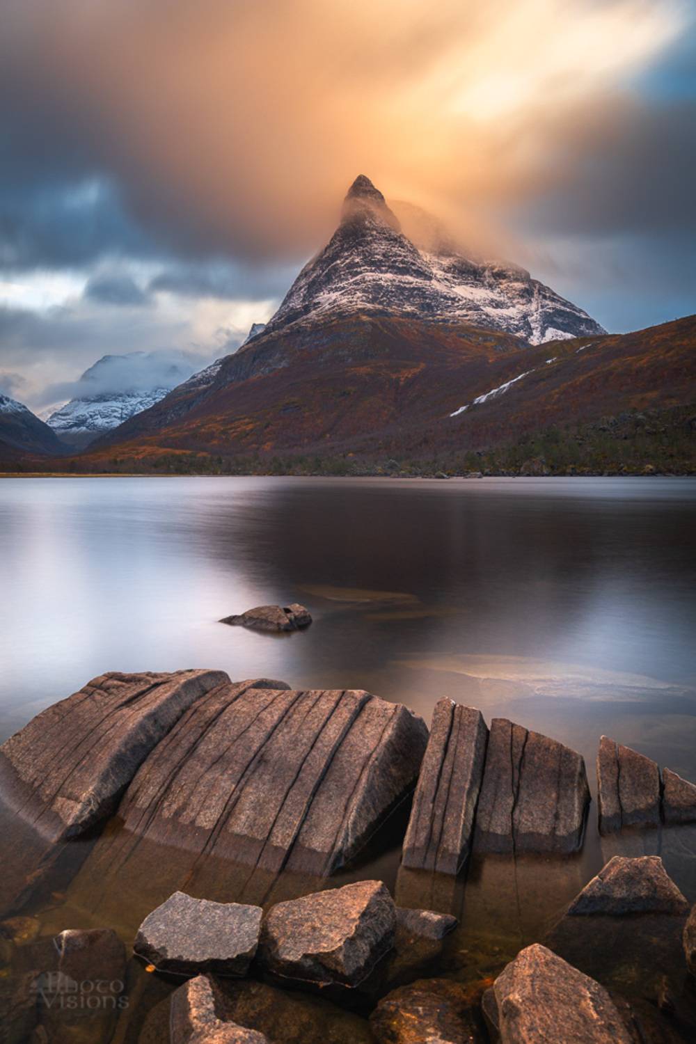 innerdalen,lake,mountain,trollheimen,norway,norwegian,long exposure,rock,shoreline,coast,, Adrian Szatewicz