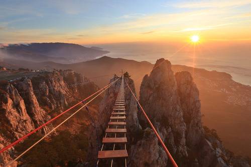 Подвесной мост на Ай-Петри