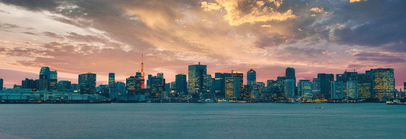 Tokyo Bay sunset фото превью