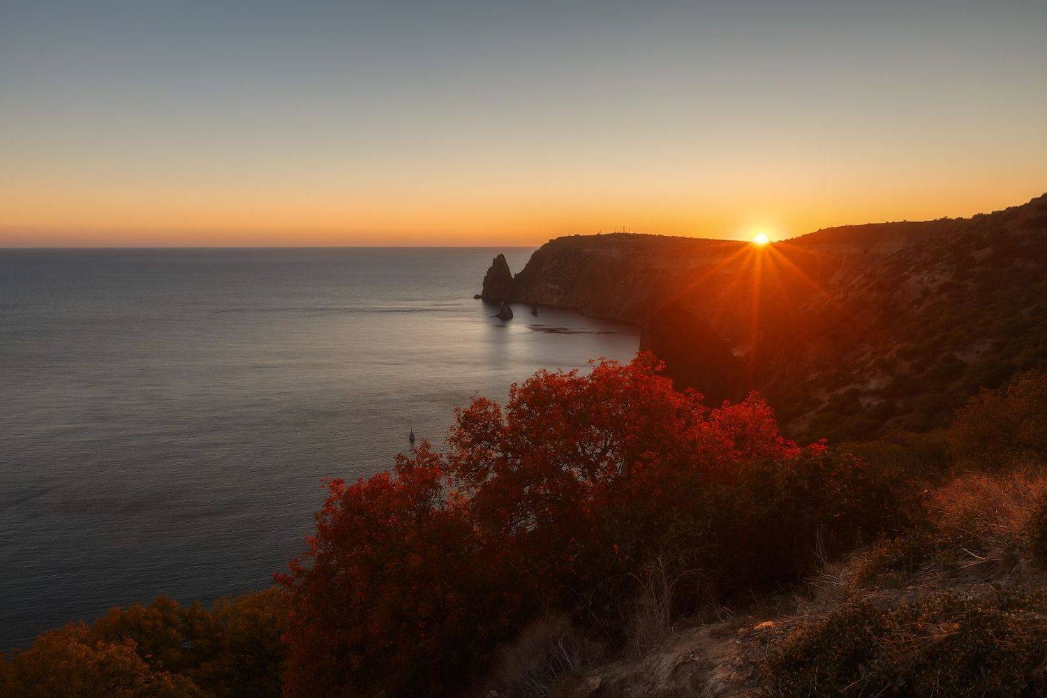 севастополь, море, пляж, осень, фиолент., Владимир Дубинин