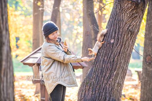 Покормить белочку