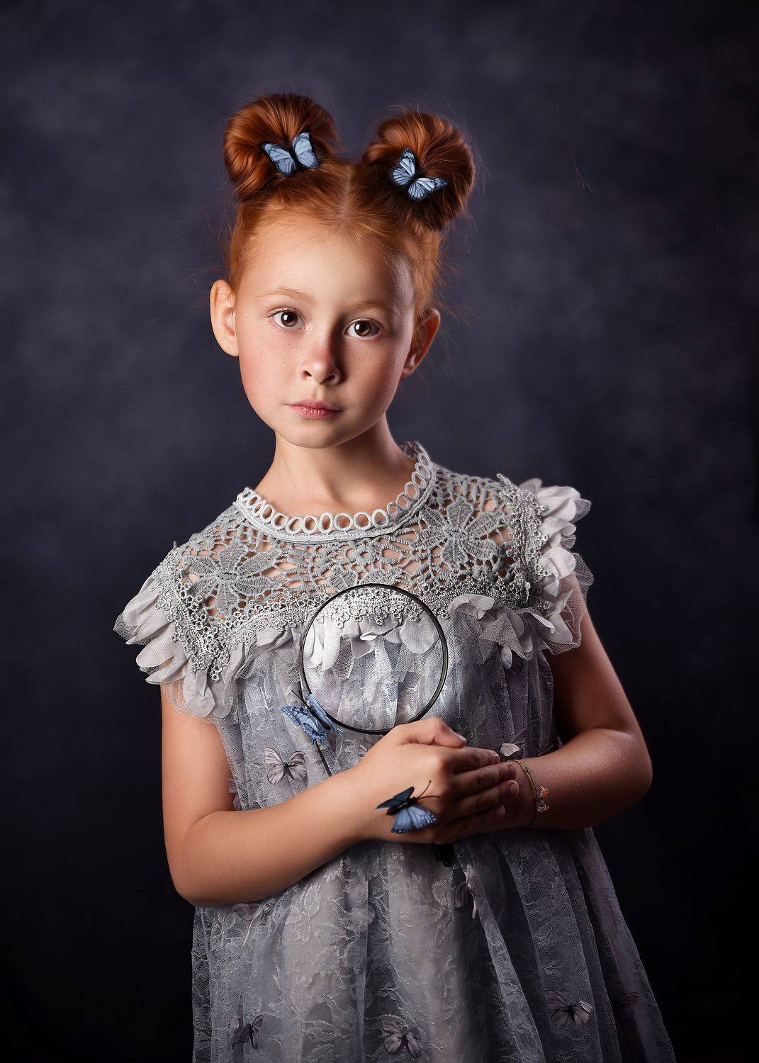 портрет, девочка, рыжая, рыжий, лето, бабочка, следопыт, Татьяна Кам