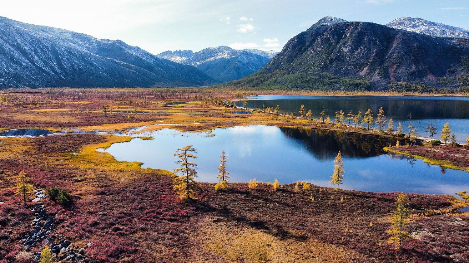 Колыма, озеро Джека Лондона, Магадан, осень, горы, пейзаж, Владимир Кочкин