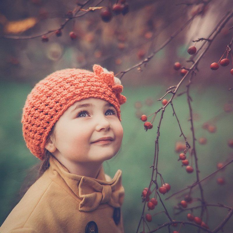 Девочка, Осень Осенний день фото превью