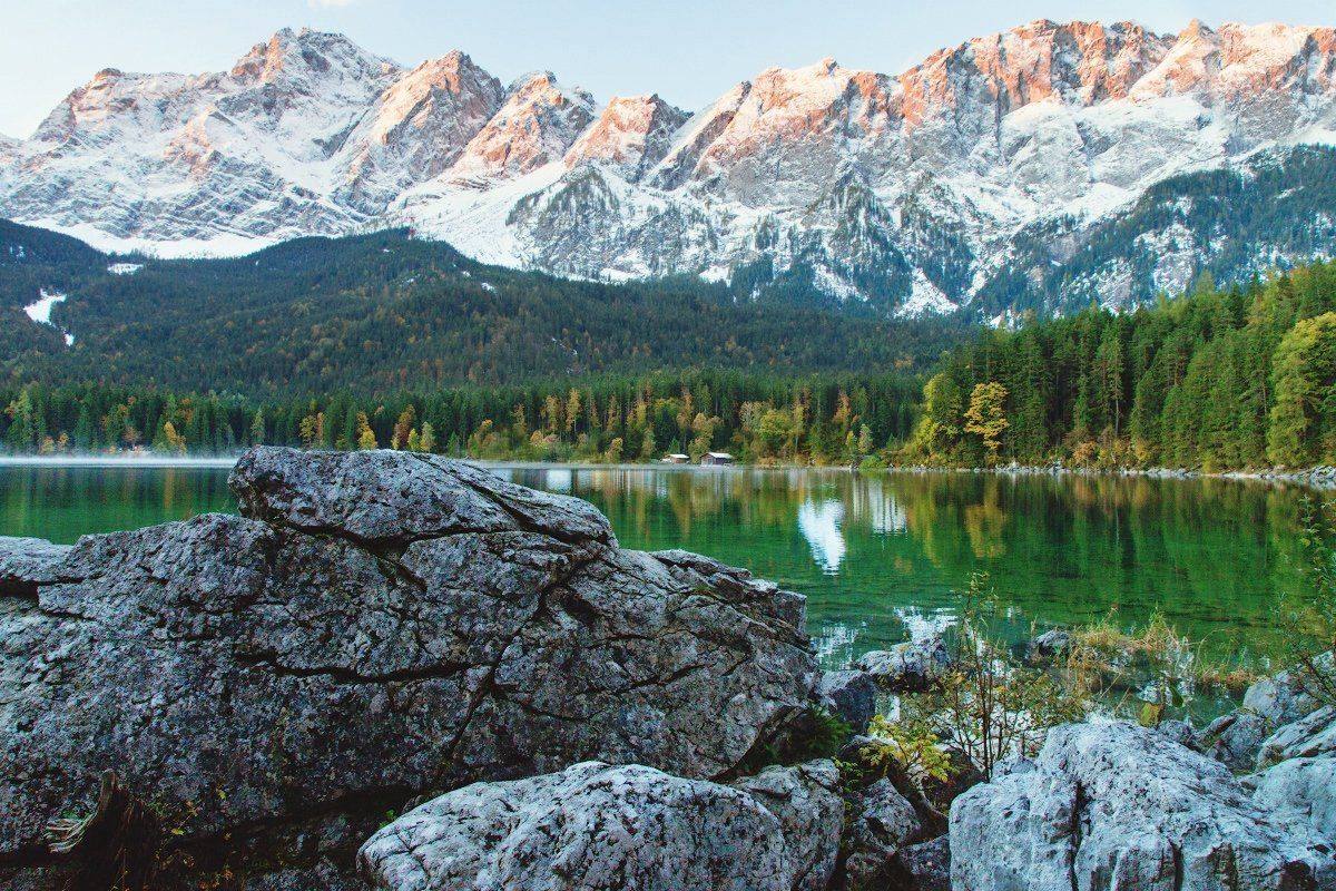 Бавария, Горы, Домик, Лес, Пейзаж, Природа, Александр Удовиченко