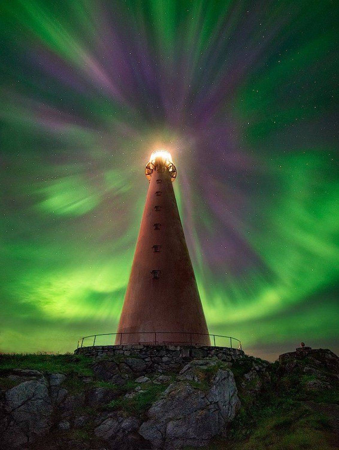 анденес, норвегия, север, северное сияние, Oleg Kuchorenko