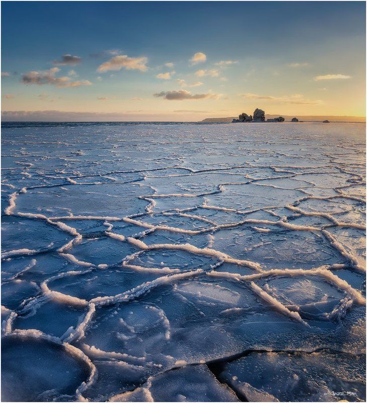 Закат, Керчь, Крым, Лед, Черное море *** фото превью