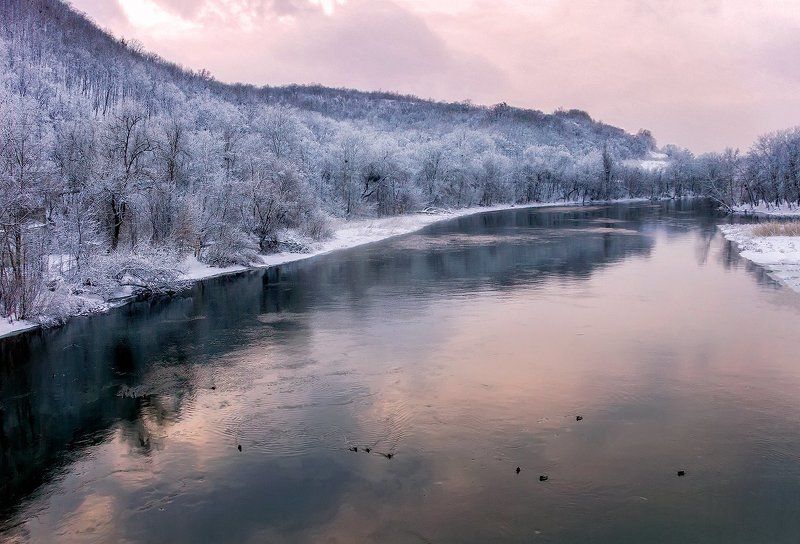 Зимний вечер фото превью