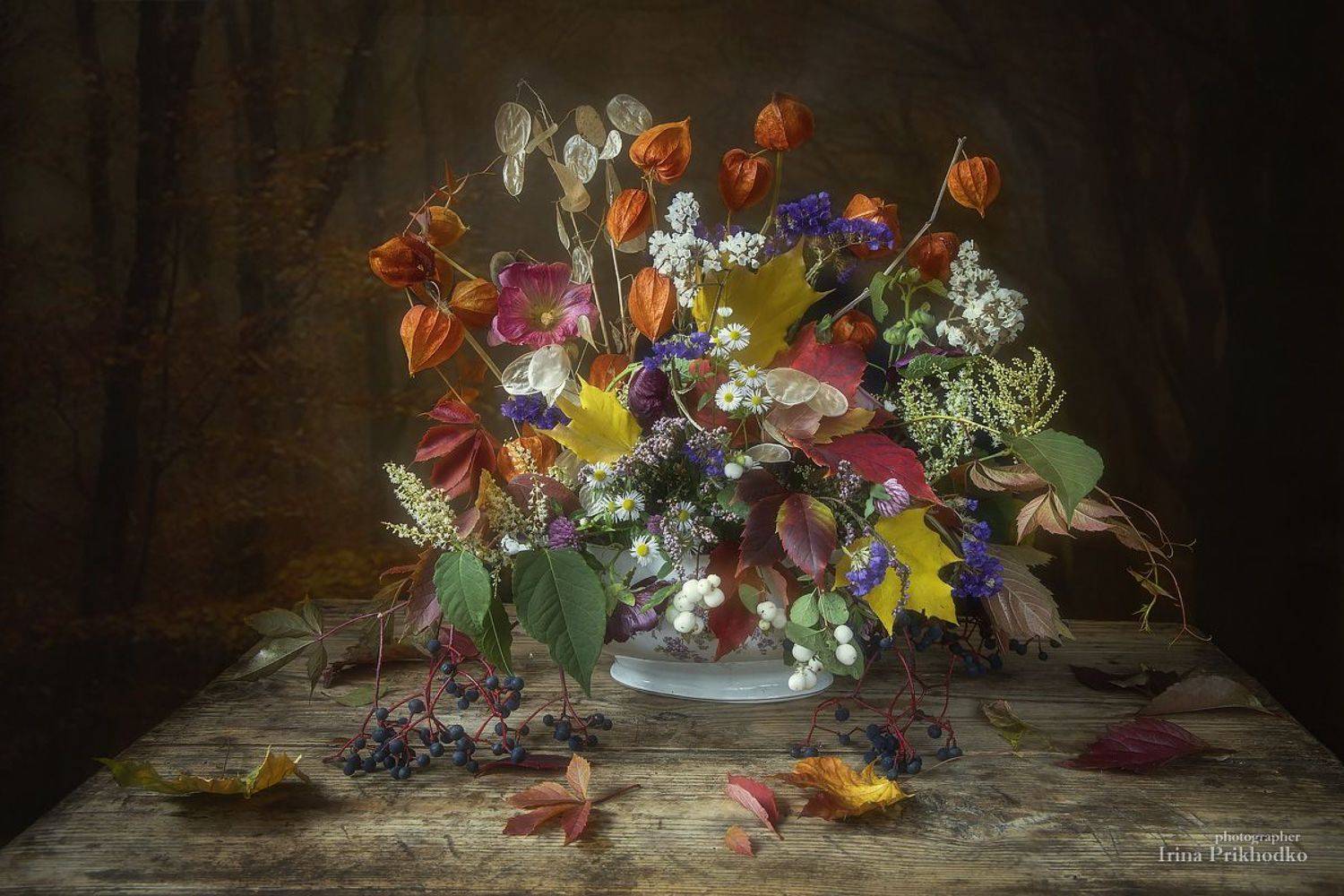 натюрморт, осенняя композиция, флористика, букет, осень, Ирина Приходько