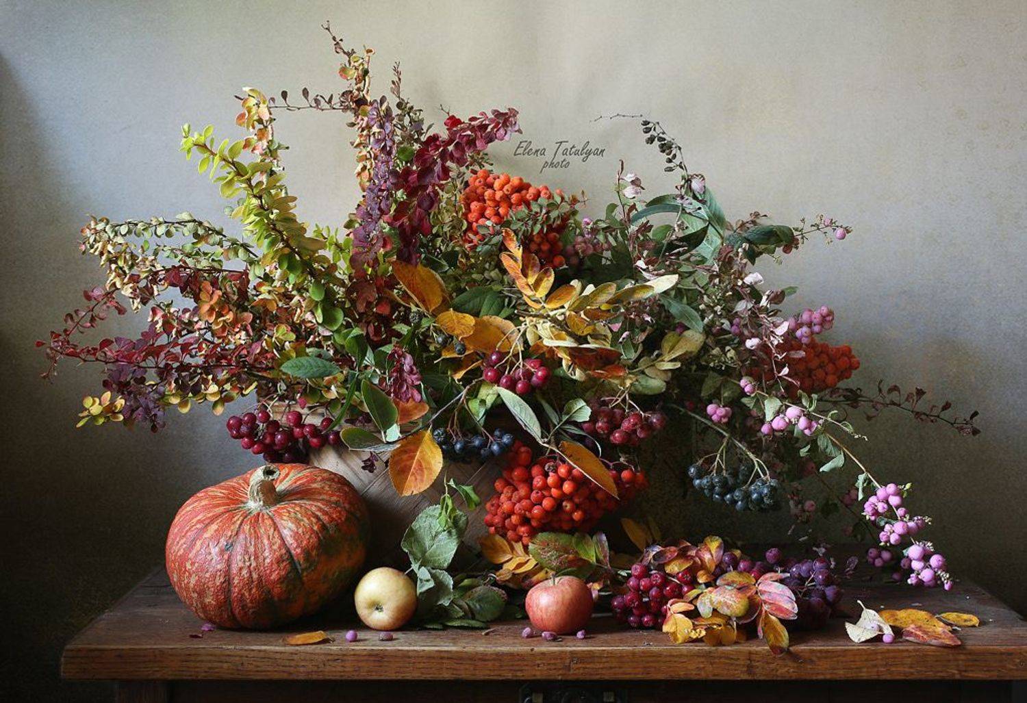букет, тыква, Елена Татульян