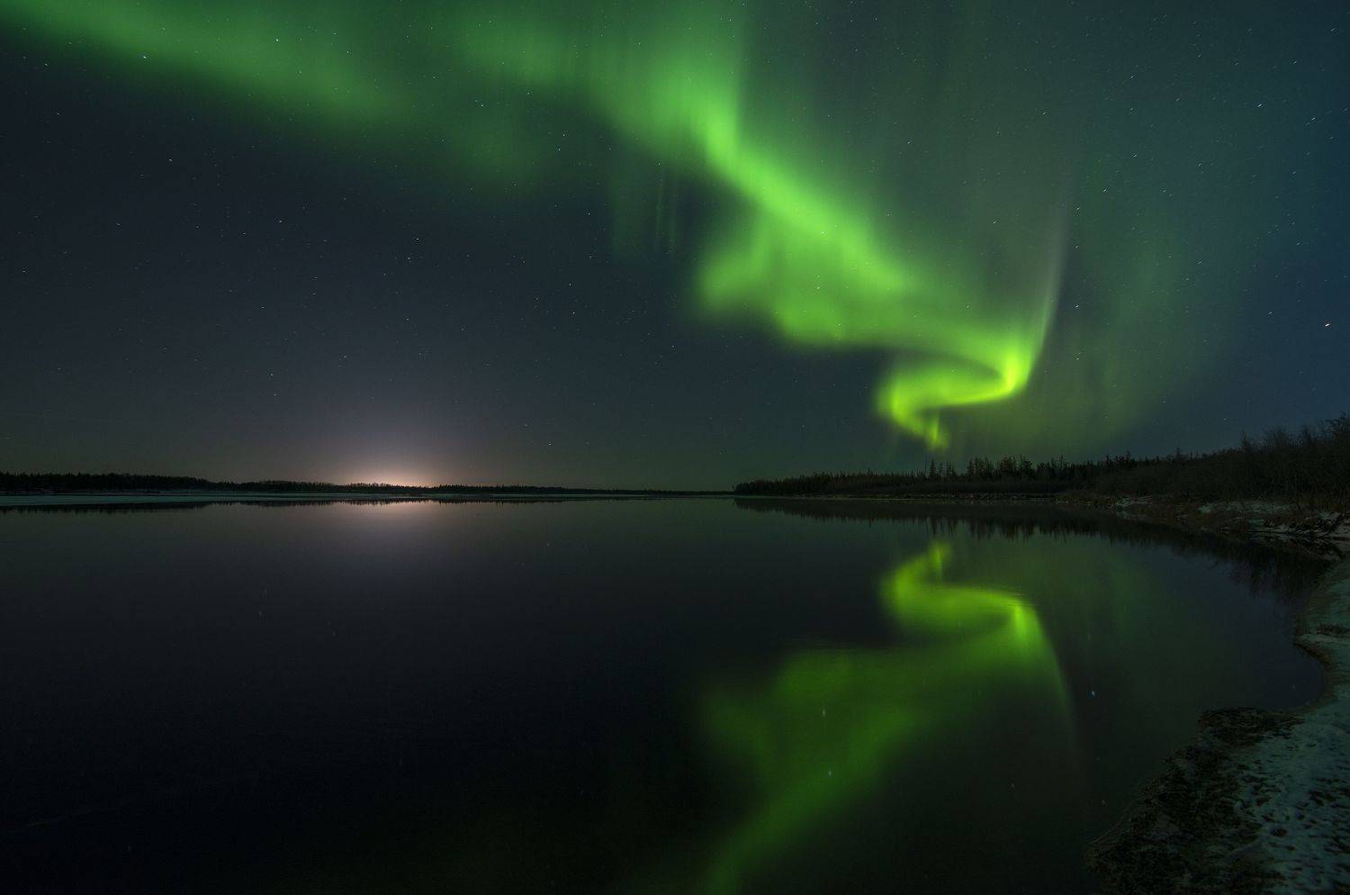 северное сияние, ночь, аврора, ямал, янао, Тушин Алексей