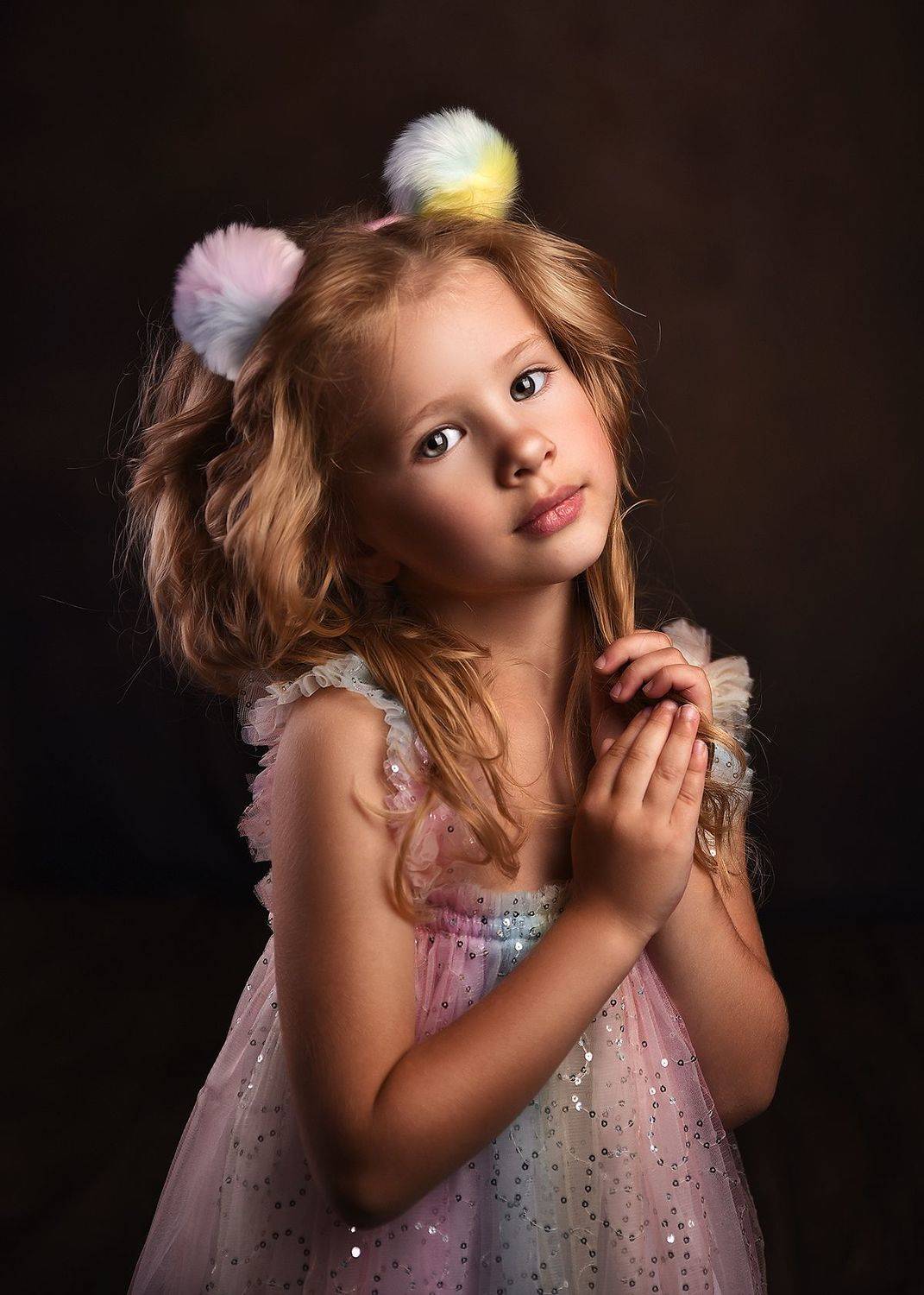 девочка, малышка, радуга, портрет, Татьяна Кам