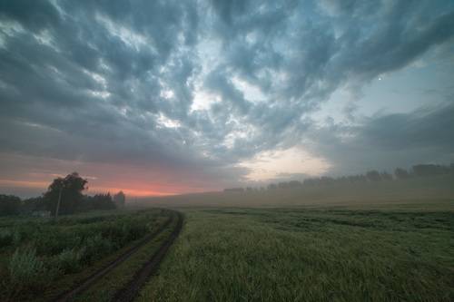 Misty morning sunshine