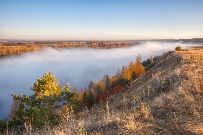 Туман на реке Агидель фото превью
